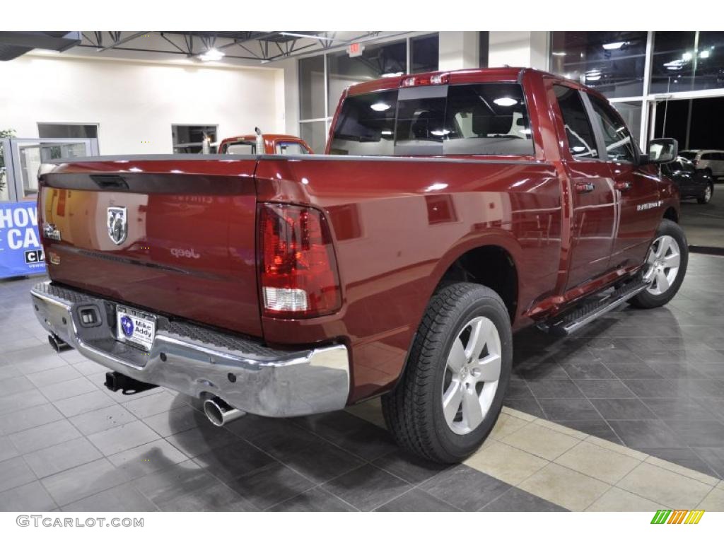 2011 Ram 1500 Big Horn Quad Cab - Deep Cherry Red Crystal Pearl / Dark Slate Gray/Medium Graystone photo #5