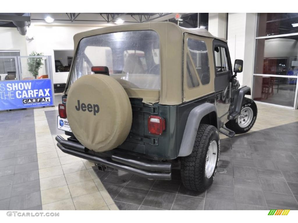 2000 Wrangler SE 4x4 - Forest Green Pearl / Camel photo #6