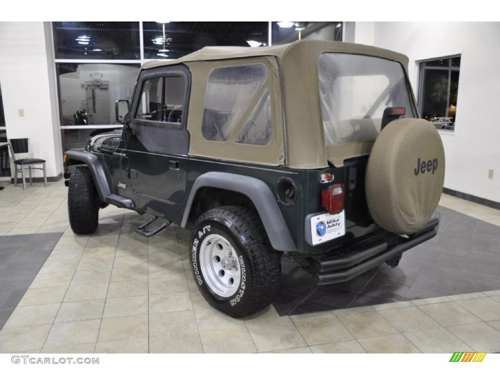 2000 Wrangler SE 4x4 - Forest Green Pearl / Camel photo #8