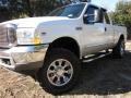 2002 Oxford White Ford F250 Super Duty Lariat SuperCab 4x4  photo #4