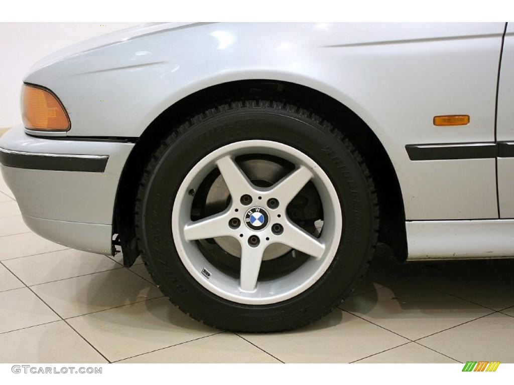 1997 5 Series 528i Sedan - Arctic Silver Metallic / Gray photo #23