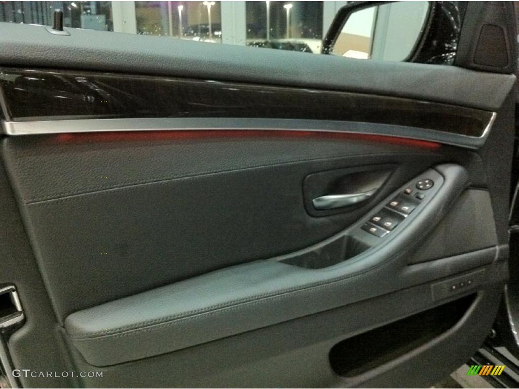 2011 5 Series 535i xDrive Sedan - Dark Graphite Metallic / Black photo #11