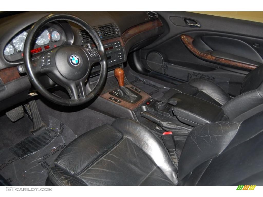 Black Interior 2001 BMW 3 Series 325i Coupe Photo #44083474