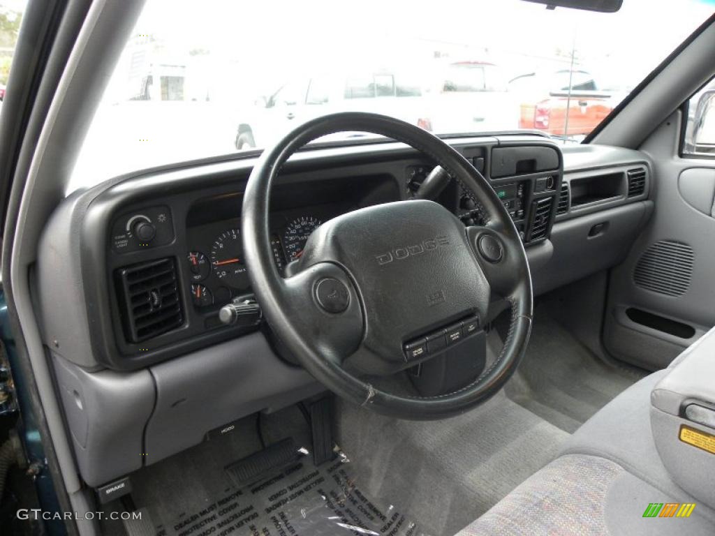 Mist Gray Interior 1997 Dodge Ram 1500 Laramie SLT Extended Cab Photo #44085849