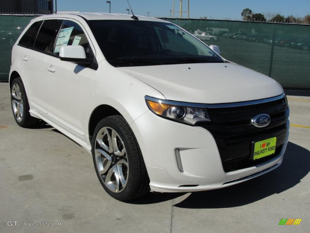 White Platinum Tri-Coat 2011 Ford Edge Sport Exterior Photo #44090108