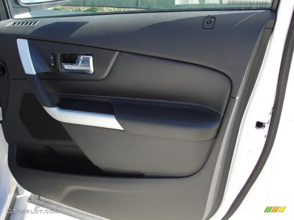 2011 Ford Edge Sport Charcoal Black/Silver Smoke Metallic Door Panel Photo #44090480