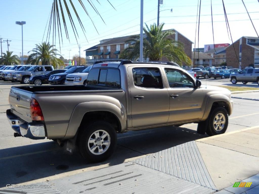 2007 Tacoma V6 SR5 Double Cab 4x4 - Desert Sand Mica / Taupe photo #4