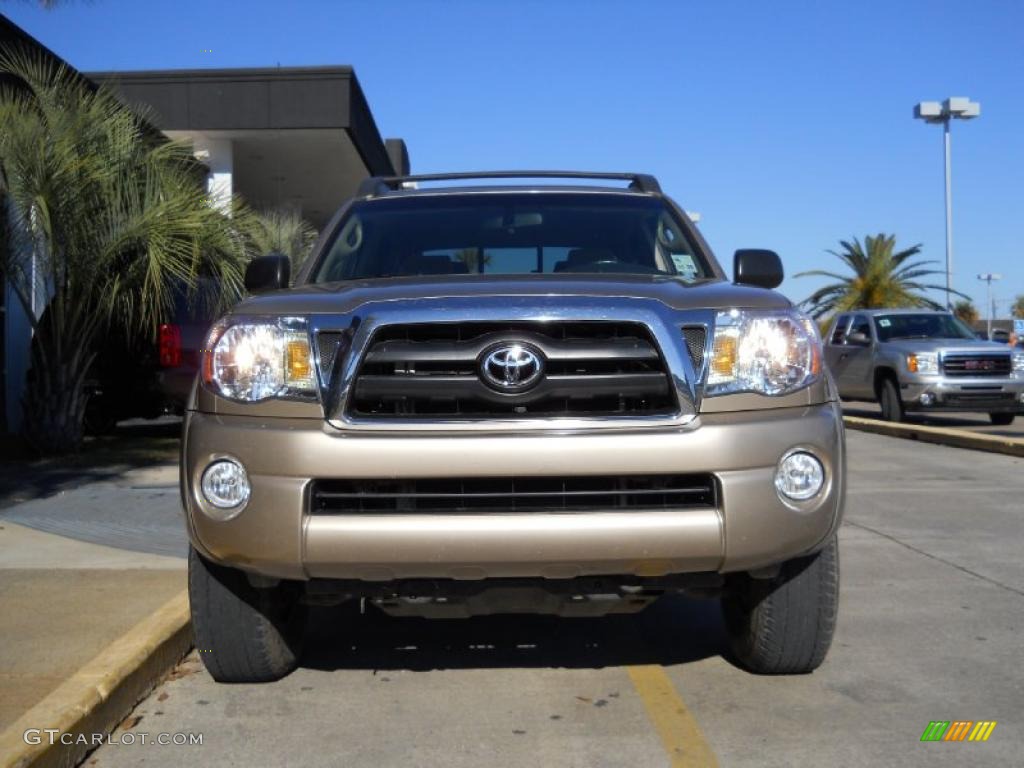 2007 Tacoma V6 SR5 Double Cab 4x4 - Desert Sand Mica / Taupe photo #6