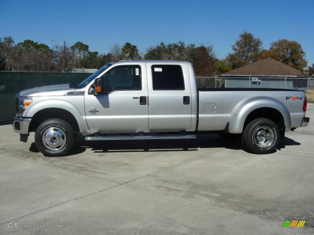 Ingot Silver Metallic 2011 Ford F350 Super Duty XLT Crew Cab 4x4 Dually Exterior Photo #44093614