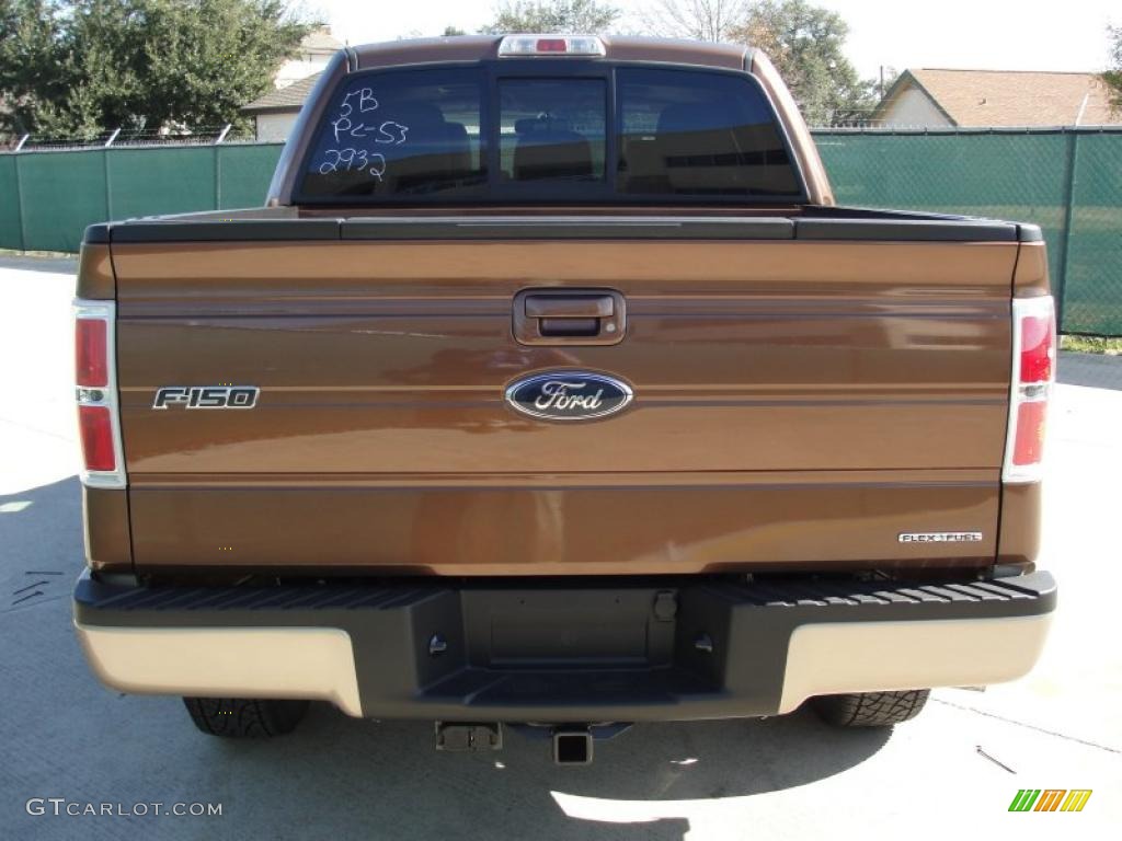 2011 F150 Lariat SuperCrew 4x4 - Golden Bronze Metallic / Pale Adobe photo #4