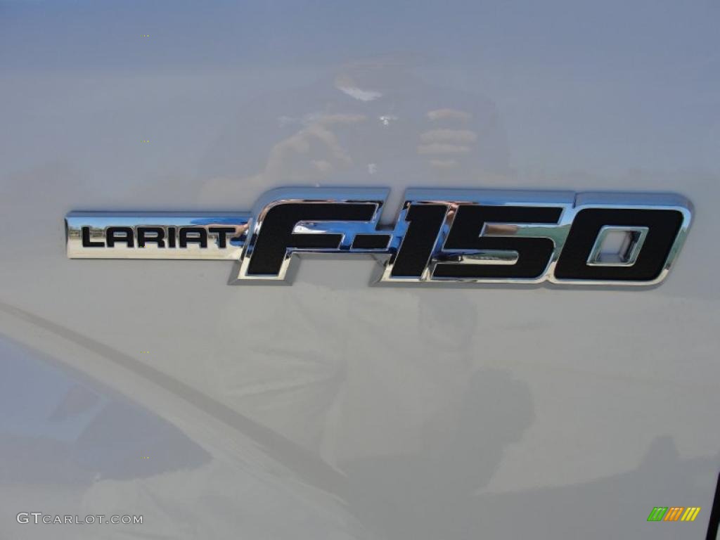 2011 F150 Lariat SuperCab - White Platinum Metallic Tri-Coat / Pale Adobe photo #14