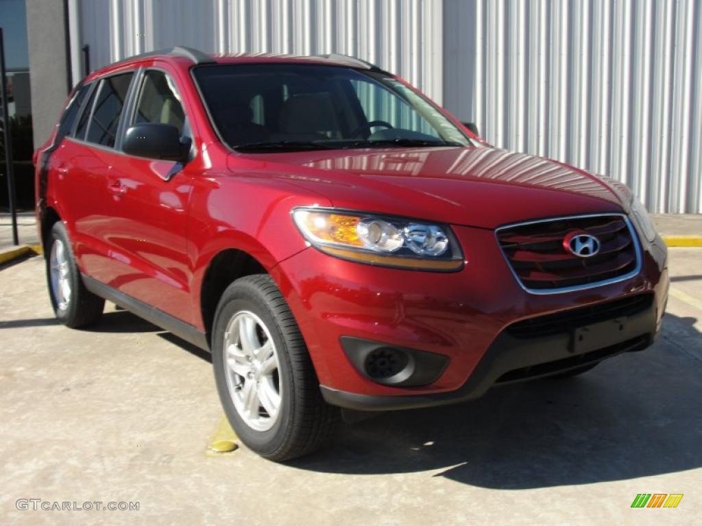 Sonoran Red 2011 Hyundai Santa Fe GLS Exterior Photo #44099296
