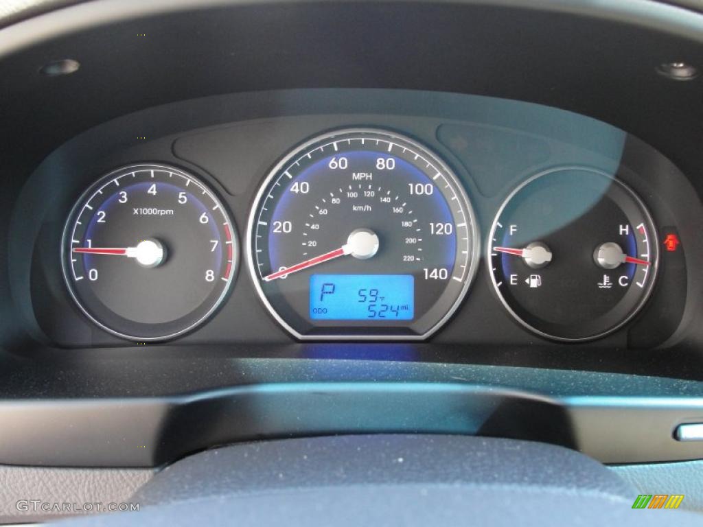 2011 Hyundai Santa Fe GLS Gauges Photo #44099826