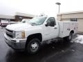 Summit White - Silverado 3500HD Regular Cab 4x4 Chassis Photo No. 3