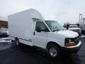 Summit White 2011 Chevrolet Express Cutaway 3500 Moving Van Exterior