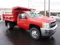 2011 Victory Red Chevrolet Silverado 3500HD Regular Cab Chassis Dump Truck  photo #1