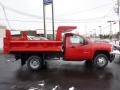 2011 Victory Red Chevrolet Silverado 3500HD Regular Cab Chassis Dump Truck  photo #8