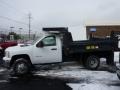 Summit White - Silverado 3500HD Regular Cab 4x4 Chassis Dump Truck Photo No. 4
