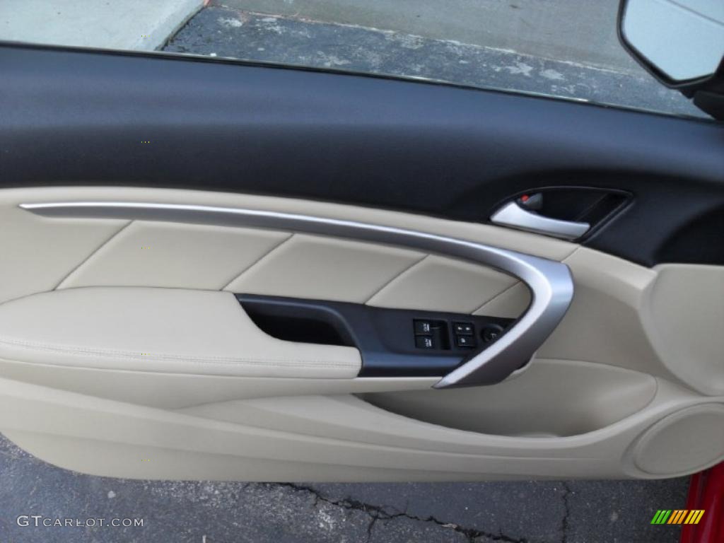 2010 Honda Accord EX-L V6 Coupe Ivory Door Panel Photo #44104857