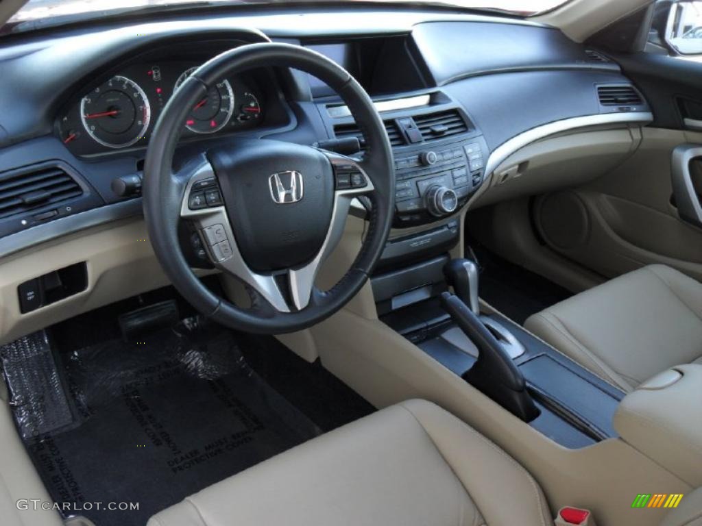 Ivory Interior 2010 Honda Accord EX-L V6 Coupe Photo #44105205