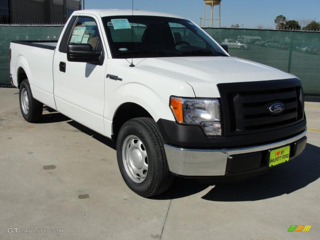 2011 F150 XL Regular Cab - Oxford White / Steel Gray photo #1