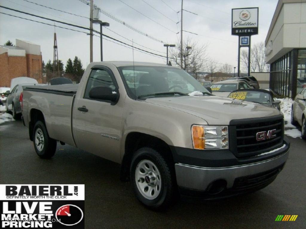 2008 Sierra 1500 Regular Cab - Silver Birch Metallic / Dark Titanium photo #1