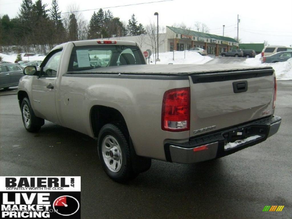 2008 Sierra 1500 Regular Cab - Silver Birch Metallic / Dark Titanium photo #4