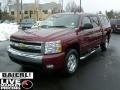 2008 Deep Ruby Metallic Chevrolet Silverado 1500 LT Crew Cab 4x4  photo #3