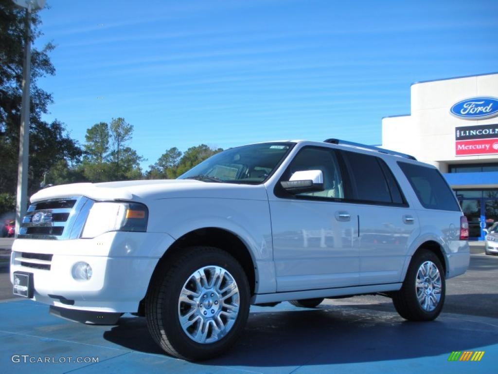 2011 Expedition Limited - White Platinum Tri-Coat / Stone photo #1