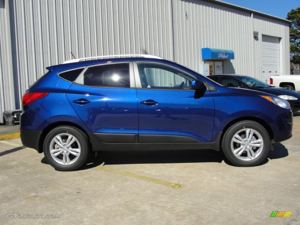 Iris Blue 2011 Hyundai Tucson GLS Exterior Photo #44110062