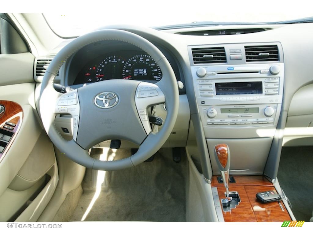 2011 Toyota Camry XLE V6 Bisque Dashboard Photo #44110099