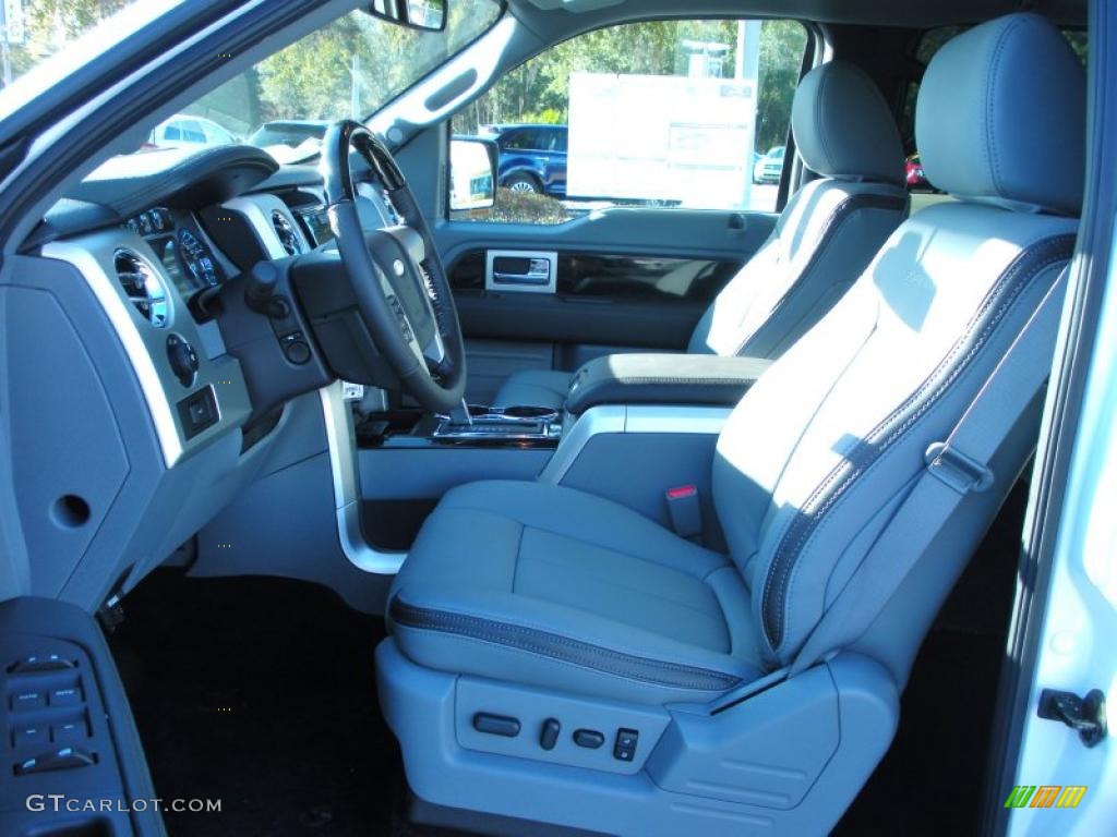 2011 F150 Platinum SuperCrew 4x4 - White Platinum Metallic Tri-Coat / Steel Gray/Black photo #5