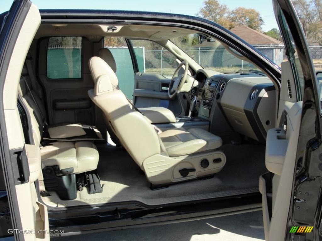 2005 F150 Lariat SuperCab 4x4 - Black / Tan photo #25