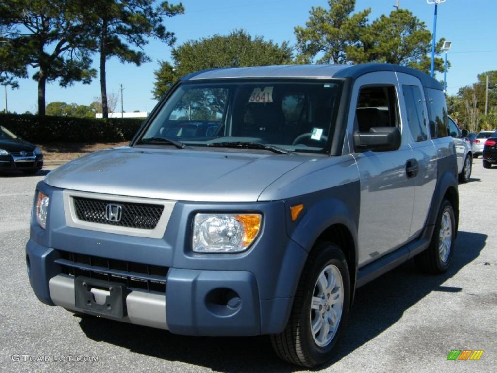 2006 Element EX - Alabaster Silver Metallic / Gray/Blue photo #1