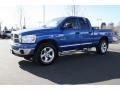 2008 Electric Blue Pearl Dodge Ram 1500 Big Horn Edition Quad Cab 4x4  photo #5