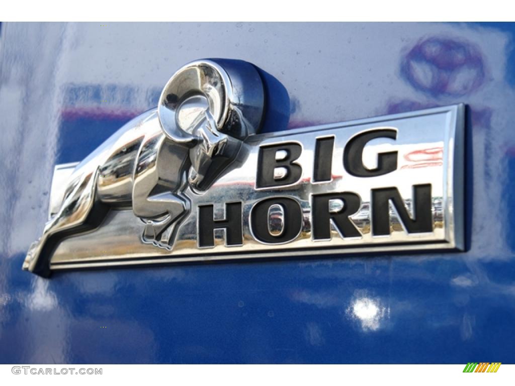 2008 Ram 1500 Big Horn Edition Quad Cab 4x4 - Electric Blue Pearl / Medium Slate Gray photo #32