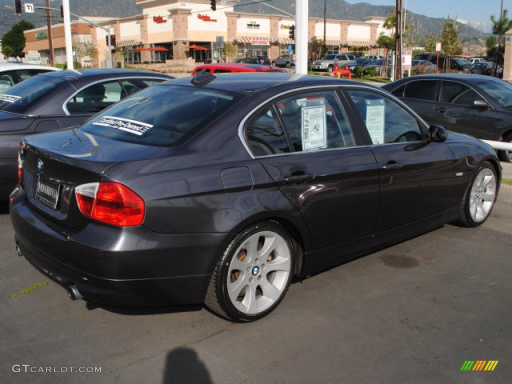 2008 3 Series 335i Sedan - Sparkling Graphite Metallic / Black photo #8