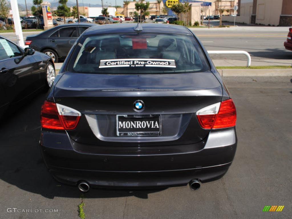 2008 3 Series 335i Sedan - Sparkling Graphite Metallic / Black photo #9