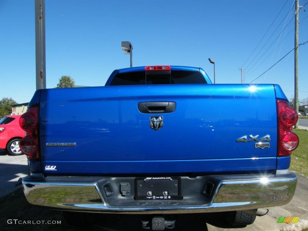 2007 Ram 1500 Laramie Mega Cab 4x4 - Electric Blue Pearl / Medium Slate Gray photo #4