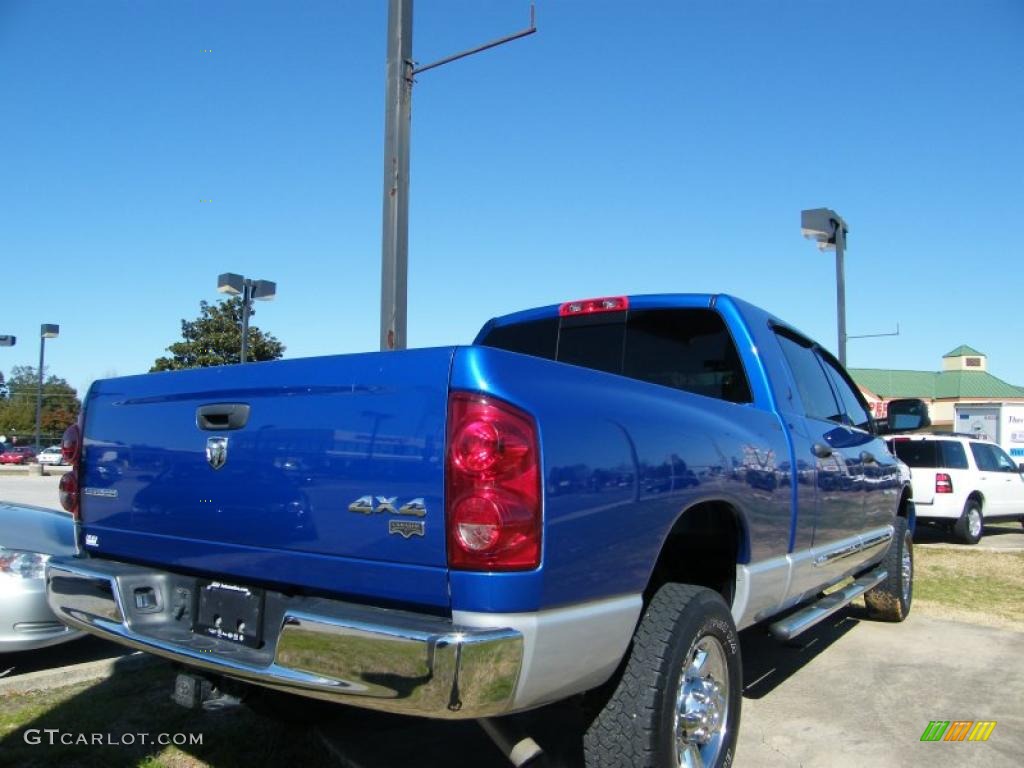2007 Ram 1500 Laramie Mega Cab 4x4 - Electric Blue Pearl / Medium Slate Gray photo #5