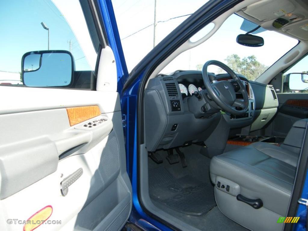 2007 Ram 1500 Laramie Mega Cab 4x4 - Electric Blue Pearl / Medium Slate Gray photo #13