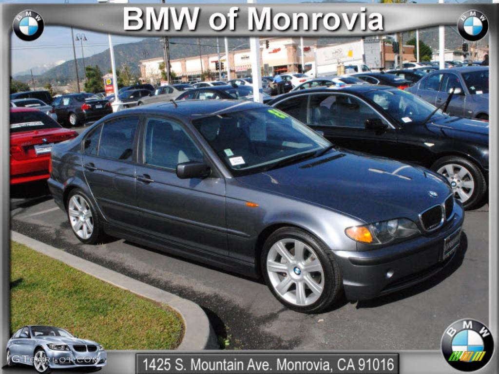 2003 3 Series 325i Sedan - Steel Grey Metallic / Grey photo #1