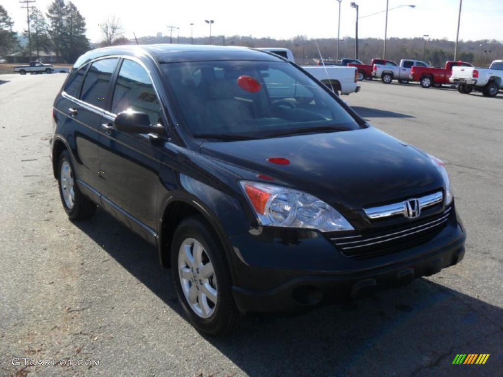 2009 CR-V EX-L - Crystal Black Pearl / Ivory photo #5