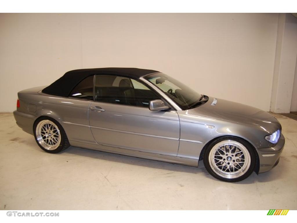 Silver Grey Metallic 2004 BMW 3 Series 325i Convertible Exterior Photo #44120600