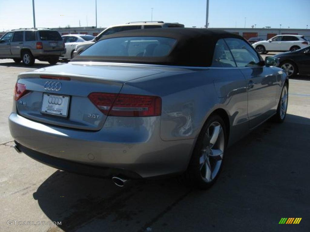 2011 A5 2.0T Convertible - Quartz Grey Metallic / Light Grey photo #4