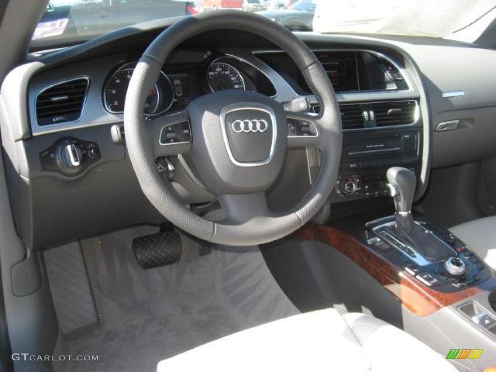 2011 Audi A5 2.0T Convertible Light Grey Dashboard Photo #44121782