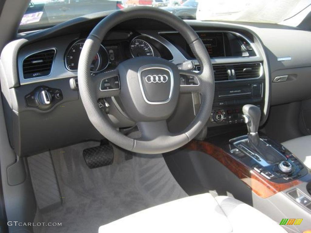 2011 A5 2.0T Convertible - Quartz Grey Metallic / Light Grey photo #6