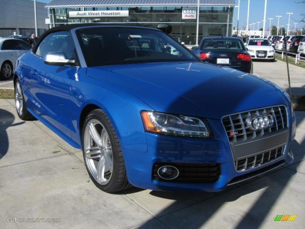 2011 S5 3.0 TFSI quattro Cabriolet - Sprint Blue Pearl Effect / Black Silk Nappa Leather photo #1