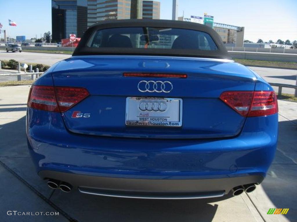 2011 S5 3.0 TFSI quattro Cabriolet - Sprint Blue Pearl Effect / Black Silk Nappa Leather photo #3