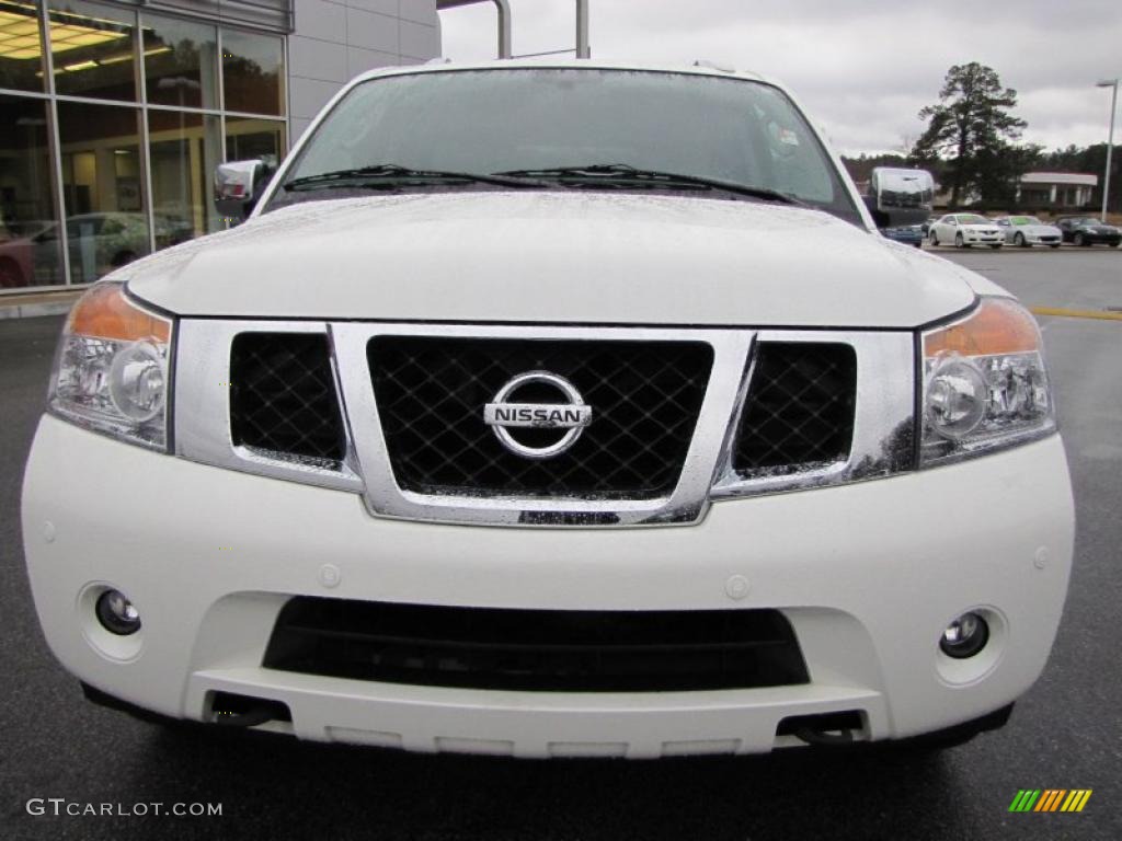 Blizzard White 2010 Nissan Armada Platinum Exterior Photo #44123038